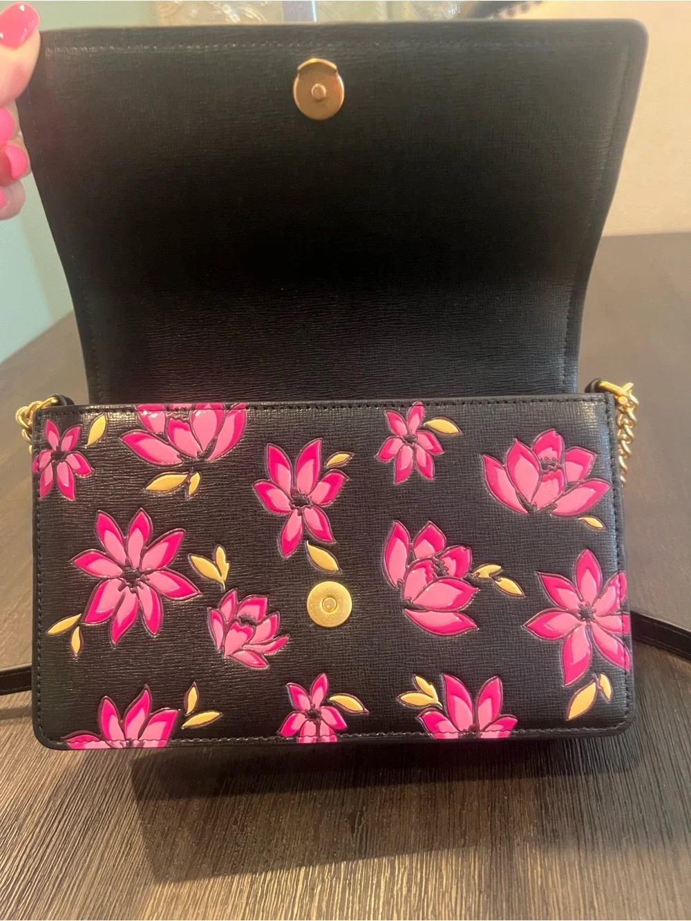 NWT Kate Spade New York Morgan Winter Blooms Embossed Saffiano Bag